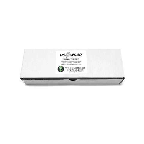 Box of MT2 Pen Turning Mandrel Kit With 7mm Drill Bit And Deluxe Barrel Trimmer, Includes Mandrel Saver Live Center, 4 Bushing Set For Slim Line Pens