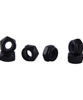 Solid Grip 30 Pack M8 Nylon Insert Lock Nuts featuring black zinc plated steel hex design for sheet metal builds.