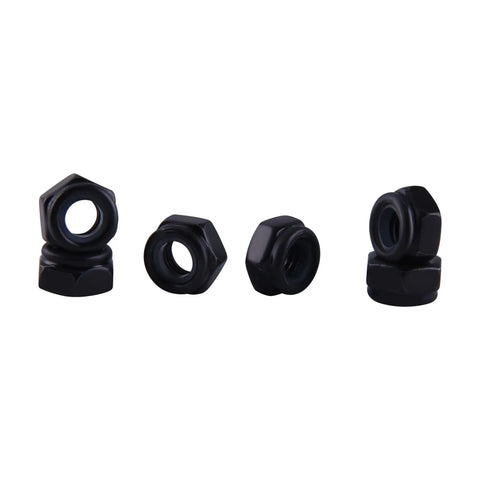 Solid Grip 30 Pack M8 Nylon Insert Lock Nuts featuring black zinc plated steel hex design for sheet metal builds.