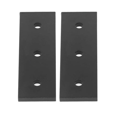 Beefy Heavy Duty Aluminum Alloy Joint Plate With 3 Holes Mending Flat Bracket For Furniture 2 Pcs Rustproof Fixing Plate