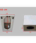 Upgrade Your Washroom Fast With This Heavy Duty Wall Mount Basin Sink Made From Solid White Ceramic And A Sleek Marble Glaze That Wipes Clean In Seconds And Saves You Major Trouble Every Time, dimensions shown.