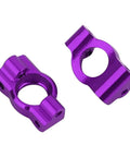 Durable Aluminum Steering Knuckles And C Hubs Upgrade Kit For One Twenty Fourth Scale Losi Micro Buggy Purple CNC Machined