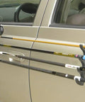 Adjustable Horizontal Fishing Rod Rack With Suction Cup Mount For Car Truck SUV Boat Holds Four Rods Easy To Install And Remove