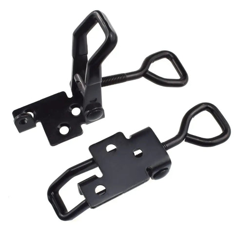 Two Pack Adjustable Metal Toggle Latch Clamps Beefy Heavy Duty Quick Release Hasp Latch With Lock Hole 100 Kg Holding Capacity Catch
