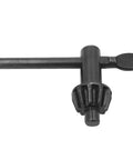Top Shelf Heavy Duty 5/8 Inch Drill Chuck Kit Featuring K32 Tightening Key, black tool for securing drill bits, precision machined.