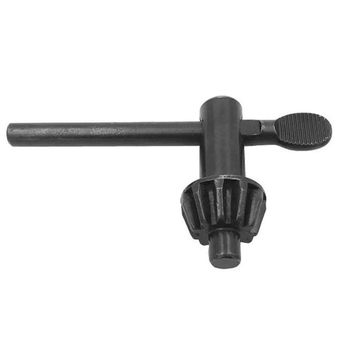 Top Shelf Heavy Duty 5/8 Inch Drill Chuck Kit Featuring K32 Tightening Key, black tool for securing drill bits, precision machined.