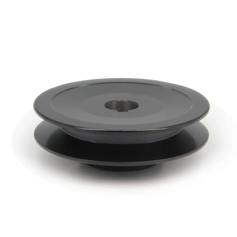Tough As Nails Single Groove Cast Iron V Belt Sheave 3 Point 2 Inch Outside Diameter 5 Eighths Inch Bore Web Pulley side view