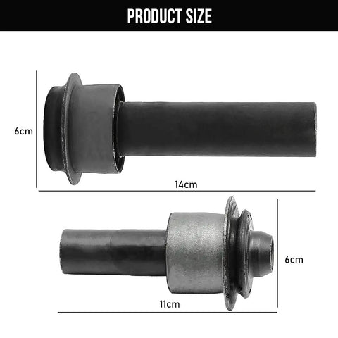 Product size dimensions of Beefed Up Engine Cradle Subframe Crossmember Bushings Set Of 4 For 2008 2015 Nissan Rogue Juke Leaf X-Trail Renault Koleos