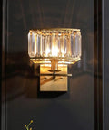 Level Up Your Home With These Sleek Crystal Brass Wall Sconces Bringing Major Glow To Any Headboard Bedroom Or Hallway Using Standard E14 Bulbs For Quick Install, showcasing brass and crystal wall lamp.