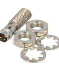 Go-To Classic 8 Mm Threaded Barrel Inductive Sensor PNP NO 3-Wire DC IO Link Shielded with nuts and washers.