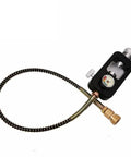 High Pressure PCP Paintball HPA Tank Fill Station With DIN Valve Scuba Adapter 4500psi Quick Disconnect 8mm 0.5m Hose Quick Bleed Relief Valve