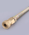 High Pressure Pump Hose Quick Connect Metal Coil Air Inflation Tube brass fitting for compressors and pressure washers