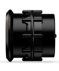 Side view of black 52mm automotive oil pressure gauge with mounting housing.