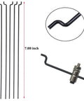 5 Sets Nylon Control Horns And Steel Pushrods With Pushrod Connector Linkage Stopper For RC Plane Model Aircraft Easy