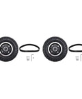 Two Pack 200x50mm Electric Skateboard Gear Motor Truck Wheel Kit For Off Road Longboards With Pulley Wheels All Terrain Grip