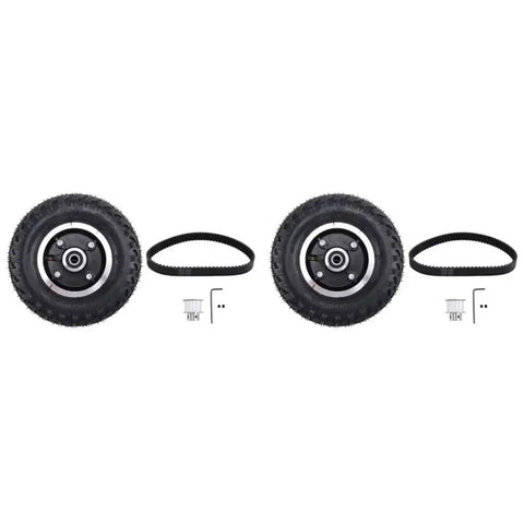Two Pack 200x50mm Electric Skateboard Gear Motor Truck Wheel Kit For Off Road Longboards With Pulley Wheels All Terrain Grip