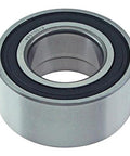 Close-up of aftermarket 43mm bore front wheel bearing assembly for Audi A4 A6 Quattro 1995 to 2001 Allroad 2001 to 2005 VW Passat.