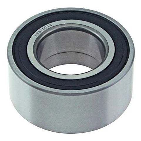 Close-up of aftermarket 43mm bore front wheel bearing assembly for Audi A4 A6 Quattro 1995 to 2001 Allroad 2001 to 2005 VW Passat.