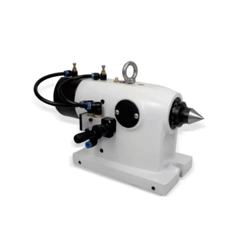 Solid As A Rock Manual Thimble Tailstock For Cnc Rotary Table And Milling Machines crafted from heavy duty cast iron, side view.