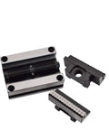 Badass Pneumatic Self Centering Bench Vise 150mm Snap Tight Precision Fixture parts, showing alignment and detail for CNC milling.