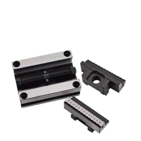 Badass Pneumatic Self Centering Bench Vise 150mm Snap Tight Precision Fixture parts, showing alignment and detail for CNC milling.