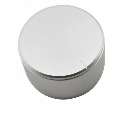 Heavyweight 38MM Solid Aluminum Rotary Volume Control Knob For HiFi Audio Amplifier DAC Turntable And Receiver is shown from the top.
