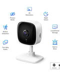 2K Indoor Security Camera For Baby And Pet Monitor With Motion Detection, 2 Way Audio, Siren, Night Vision, Cloud And Local SD Storage Up To 512GB, Works With Alexa And Google Assistant For Easy Peasy Home Surveillance