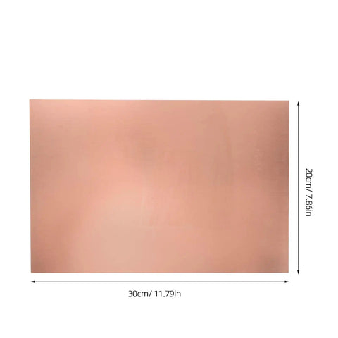 Single Sided Copper Clad PCB Laminate 1.4mm Thick Copper Plated Universal Circuit Board 20x30cm For Etching And DIY Prototyping Easy Soldering