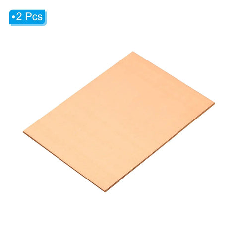 Copper PCB Board 2 Pack 20x30cm Double Sided Copper Clad Circuit Board Laminate Blank Prototyping Board 1mm Thick Fiberglass For DIY