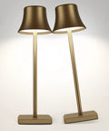 Cordless Table Lamp 2 Pack With 5000mAh Rechargeable Battery Metal USB LED Desk Light Portable On The Go Brightness 3 Levels