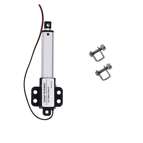 12V DC Linear Actuator 150N Push Rod With 4mm Stroke Quiet High Frequency Geared Motor Short Circuit Protected Durable Electric Actuator For Home Appliances And DIY Projects Workhorse with mounting brackets
