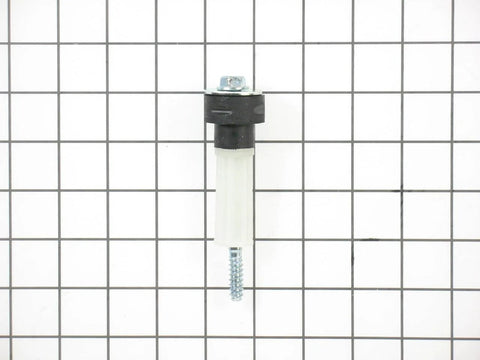 Front view of Washer Bolt Assembly Replacement Part FAA31690709 against grid background, compatible with select LG and Kenmore models.