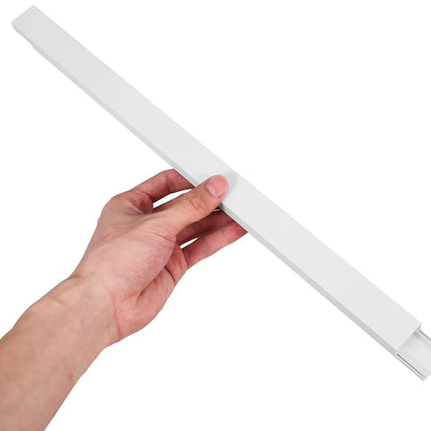 Self Adhesive Cable Raceway Pvc Cord Cover Peel And Stick Wire Organizer, held in hand, perfect for tidy home cable concealment.