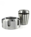 Versatile CNC ER OzNut Collet Adapter secures your tooling firmly for smooth rotation in various sizes. High-quality steel finish.