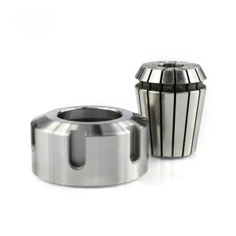 Versatile CNC ER OzNut Collet Adapter secures your tooling firmly for smooth rotation in various sizes. High-quality steel finish.