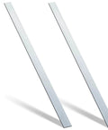 2 Pcs 304 Stainless Steel Flat Bar One Eighth Inch Thick By One And A Half Inch Wide Thirty Six Inch Long With Brushed Finish For DIY Crafts Jewelry Making Model Building And Small Metal Projects Yaocom, side view