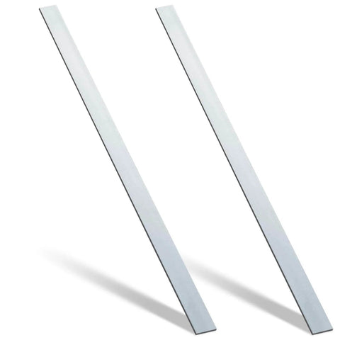 2 Pcs 304 Stainless Steel Flat Bar One Eighth Inch Thick By One And A Half Inch Wide Thirty Six Inch Long With Brushed Finish For DIY Crafts Jewelry Making Model Building And Small Metal Projects Yaocom, side view