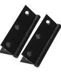 Rotating Concealed Hinges For Doors And Cabinets, Black Interior Small Shutter Hinge Set, 2 Pack, angled view