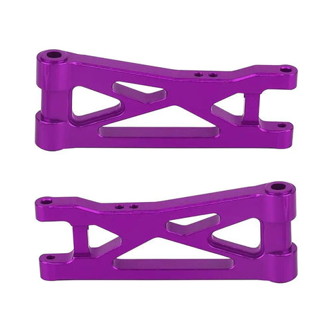 Purple aluminum suspension arms for Durable Aluminum Steering Knuckles And C Hubs Upgrade Kit For One Twenty Fourth Scale.