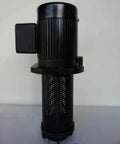 1/8 HP immersion coolant pump for lathe/band saw, black ribbed motor on a perforated cylindrical housing.