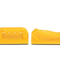 Two Piece Woodworking Push Blocks With Rock Solid Non Slip Grip And Heavy Duty Padded Base For Table Saw Router Table Shop Safety Jig Pro Grade Shop Rat Kit, yellow ergonomic push blocks.