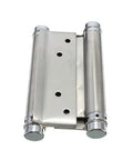 Self Closing Door Swing Hinge With Spring Action 4 Inch 1 Pair Heavy Duty Stainless Steel Silver Easy Install Rust Resistant For Doors Gates