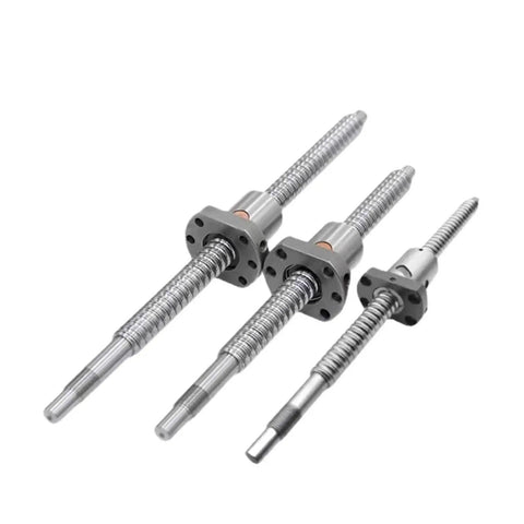 Machined C7 Precision SFU1204 12mm Ball Screw Kit for CNC Router and 3D Printer with Single Nut, 3 sizes displayed.