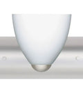 Slick Modern Three Light Wall Sconce Featuring Rock Solid Opal Matte Glass Shades And A Refined Satin Nickel Finish, front view.