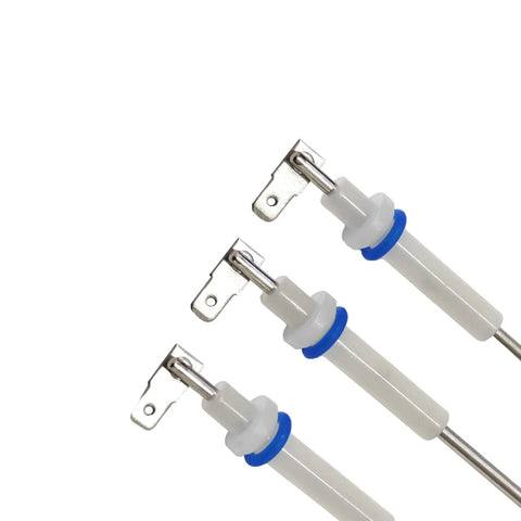 No Cap Solid Swap Steam Probe Kit Replacement Sensor For Dual Boiler Oracle Espresso Makers To Monitor Water Levels showing three white sensors with blue accents.