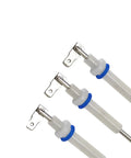 Straight Up Ceramic Steam Probe Replacement Set Compatible With Breville Sage Dual Boiler Oracle And Oracle Touch Espresso Machines No Sweat Installation, three ceramic steam probes with blue O rings.