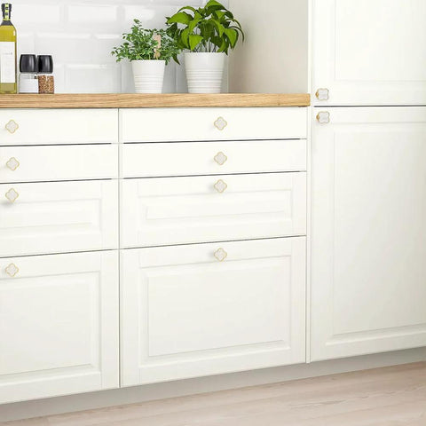 Kitchen cabinets with Four Leaf Clover Cabinet Knob Set 15 Pcs Zinc Alloy Pulls Gold Finish Clover Handles For Furniture.
