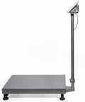 Heavy Duty Digital Floor Platform Scale 600 Lb Capacity Postal Weight Station side view with sturdy platform and display pole.