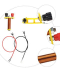 Two Pack Education Electromagnet And Electric Circuit Lab Kit with wires, copper coil, and connectors for classroom experiments.