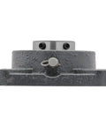 2 Pack Heavy Duty 4-Bolt Flange Bearing With Cast Iron Housing And Ball Bearing Insert, One And A Quarter Inch Bore, Side View